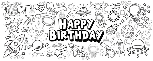 Happy Birthday Space Theme